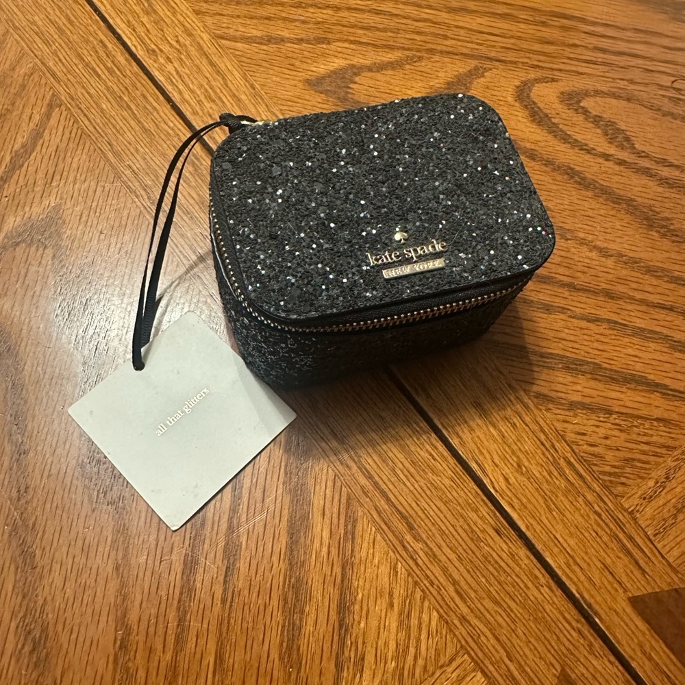 Kate Spade Sparkling Black Jewelry Case